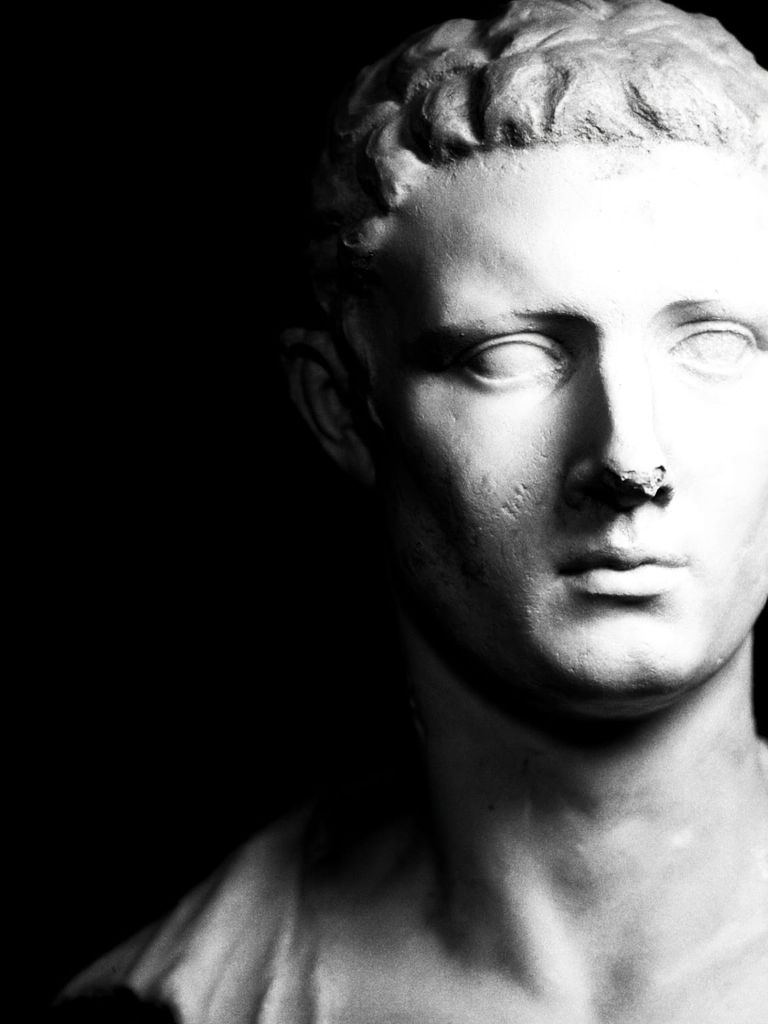 Marble philosopher bust