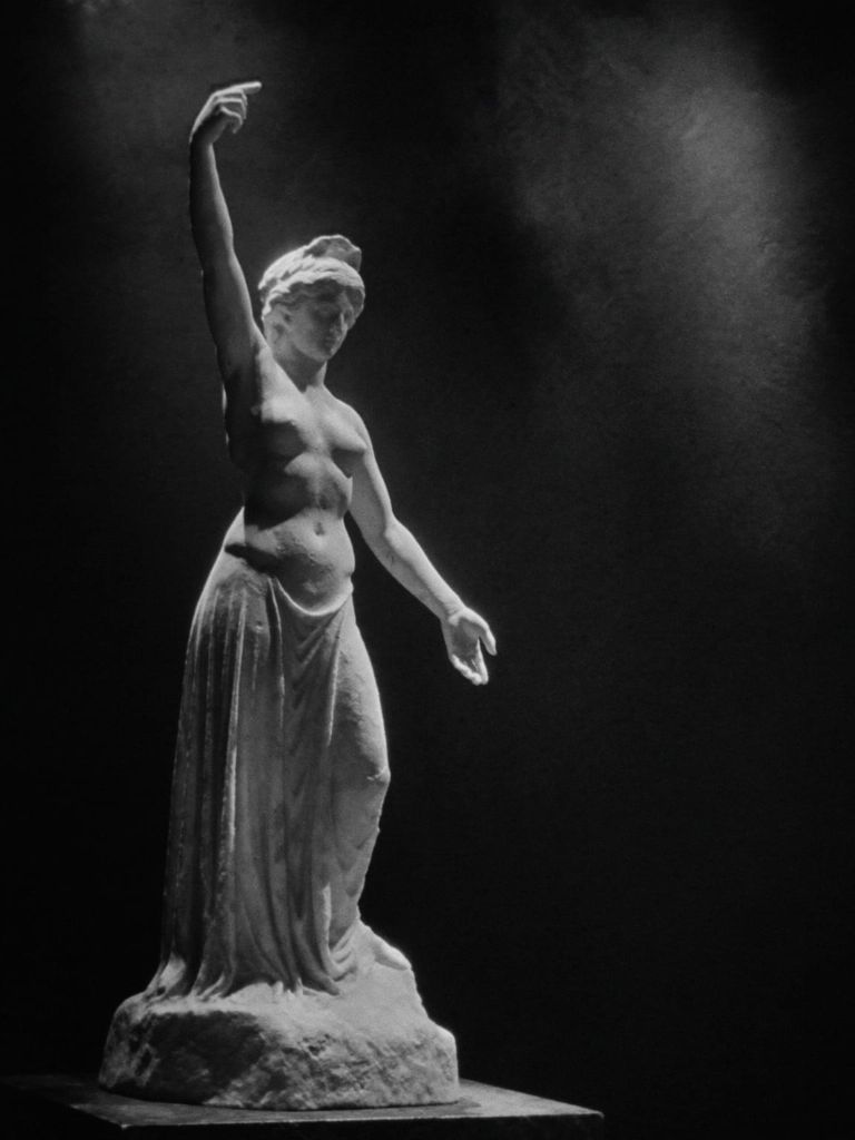 Marble statue representing the Biological dimension