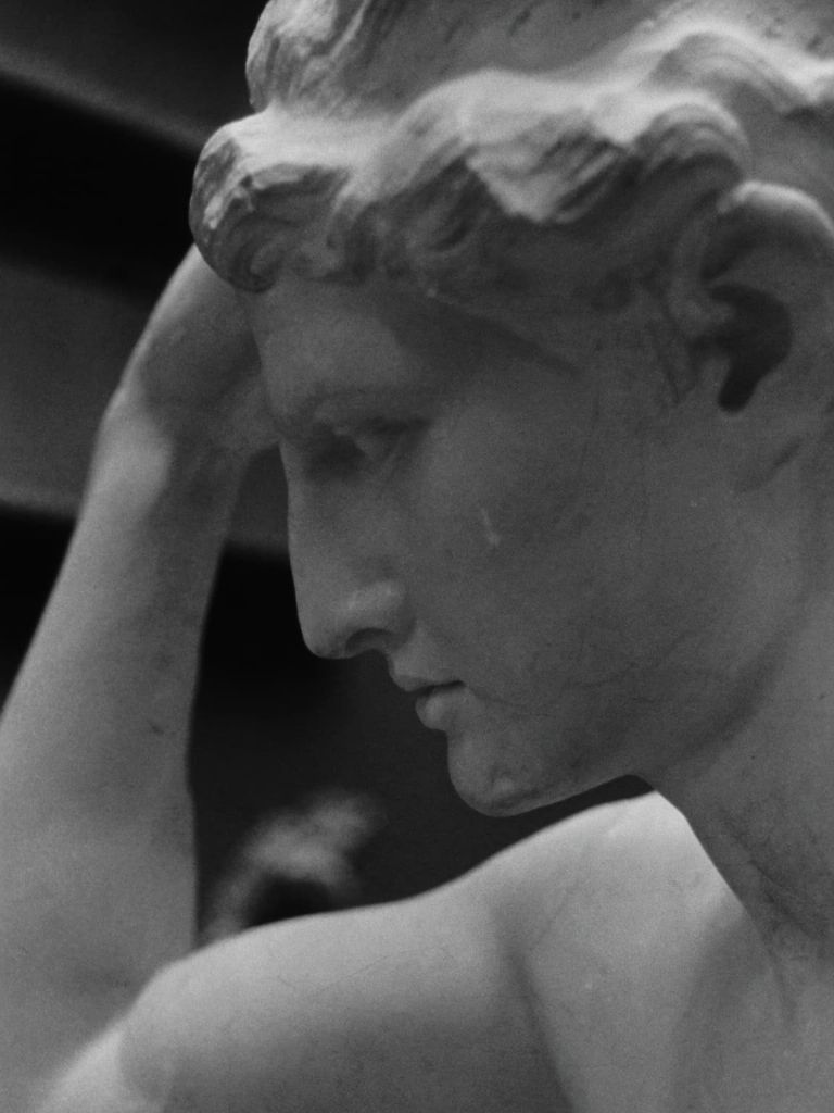 Marble statue representing the Cognitive dimension